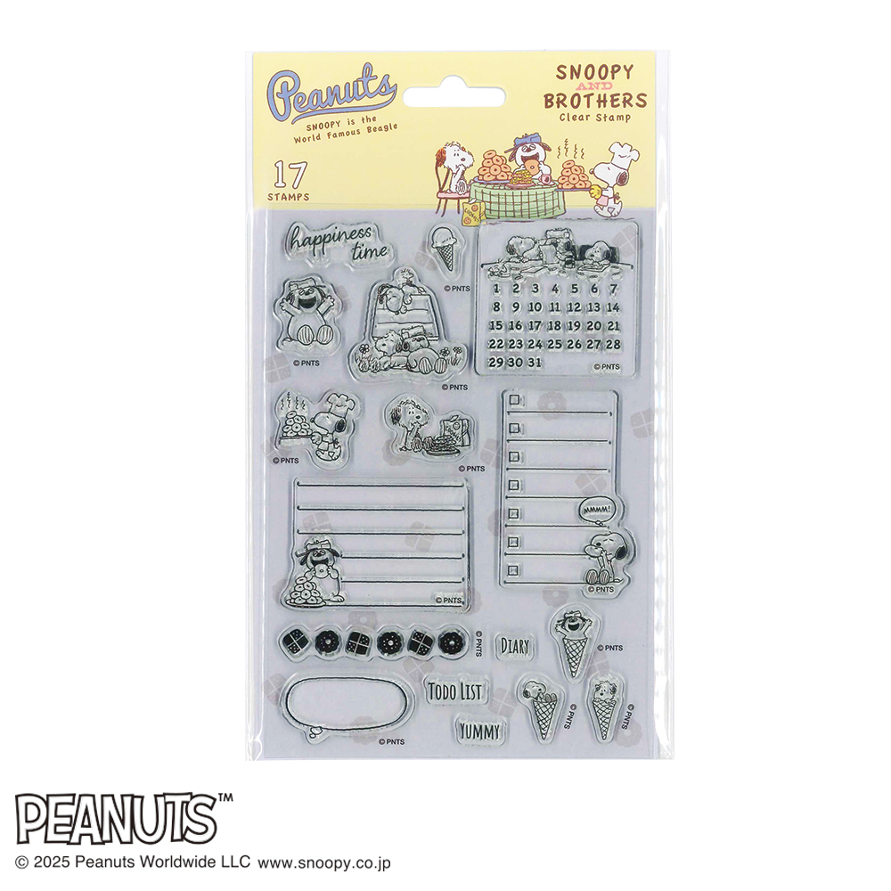 スヌーピーのクリアスタンプ新柄登場！ – KODOMO NO KAO